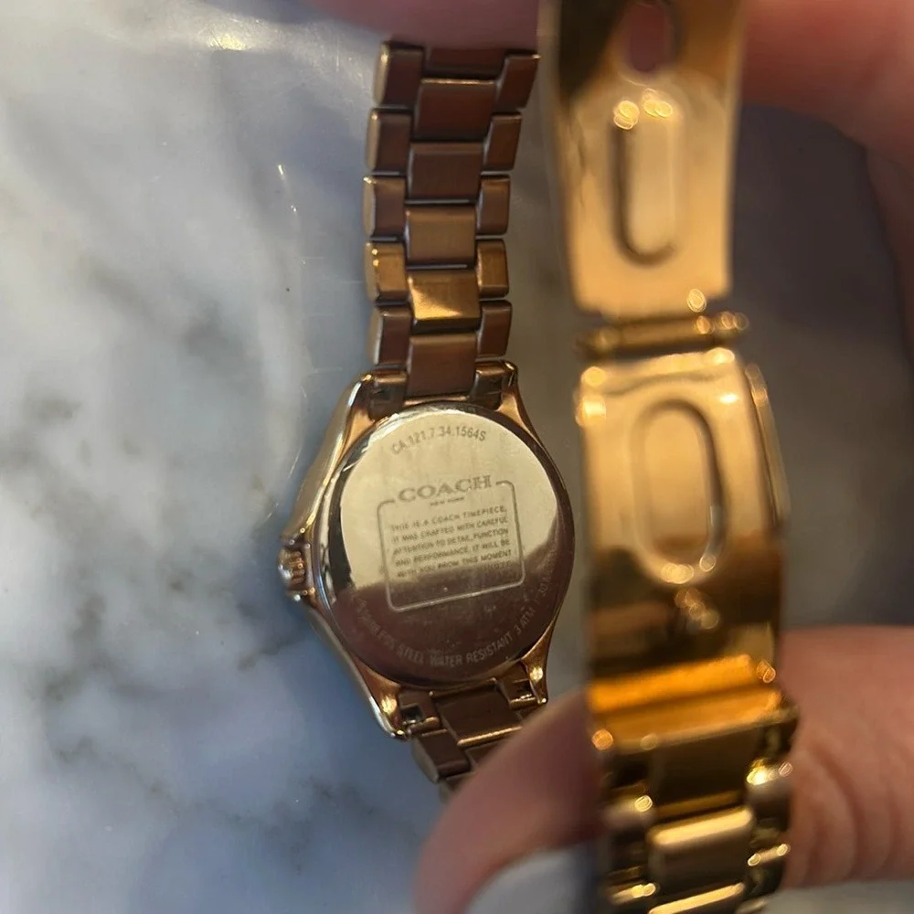COACH Women's Modern Sport Rose Gold-Tone Stainless Steel‎ Bracelet Watch